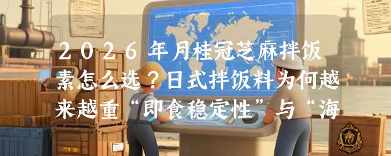 2026年月桂冠芝麻拌饭素怎么选？日式拌饭料为何越来越重“即食稳定性”与“海苔鲜度锁鲜”？