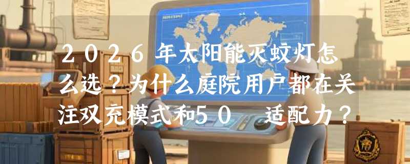 2026年太阳能灭蚊灯怎么选？为什么庭院用户都在关注双充模式和50㎡适配力？