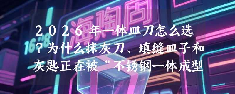2026年一体皿刀怎么选？为什么抹灰刀、填缝皿子和灰匙正在被“不锈钢一体成型”重新定义？