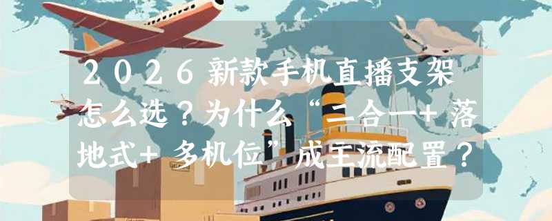 2026新款手机直播支架怎么选？为什么“二合一+落地式+多机位”成主流配置？