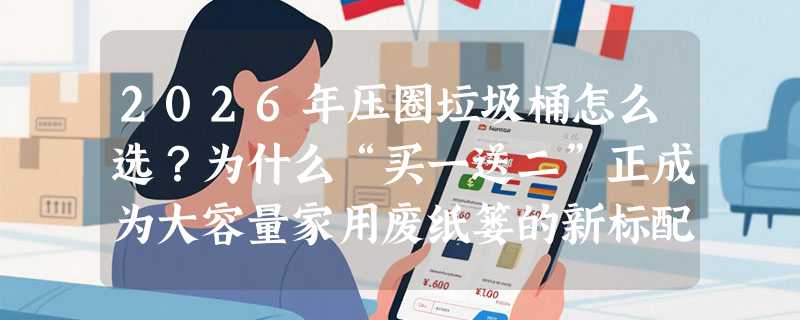 2026年压圈垃圾桶怎么选？为什么“买一送二”正成为大容量家用废纸篓的新标配？