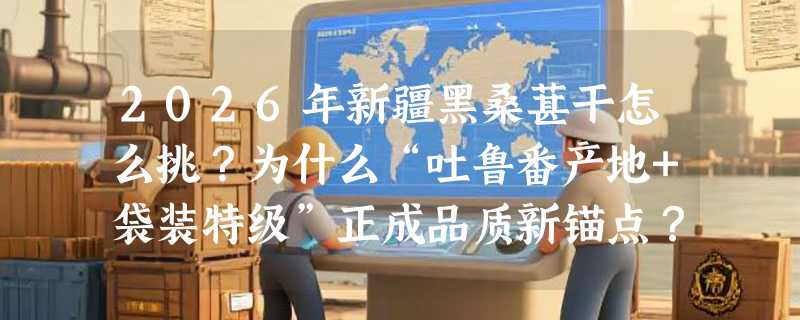 2026年新疆黑桑葚干怎么挑？为什么“吐鲁番产地+袋装特级”正成品质新锚点？