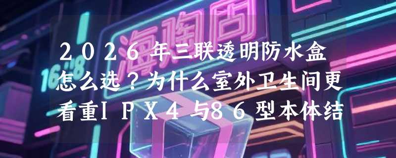 2026年三联透明防水盒怎么选？为什么室外卫生间更看重IPX4与86型本体结构？