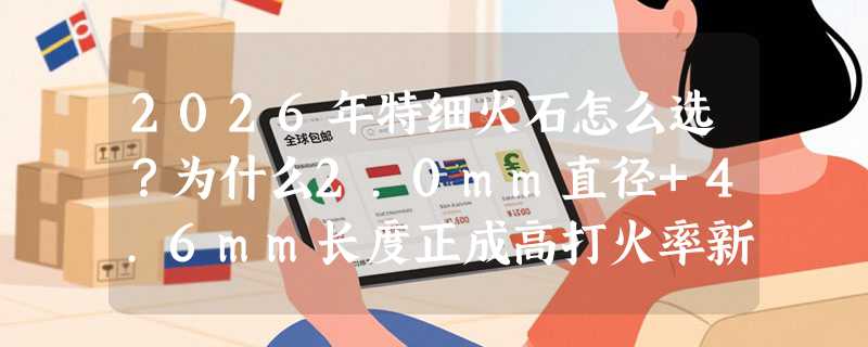 2026年特细火石怎么选？为什么2.0mm直径+4.6mm长度正成高打火率新基准？