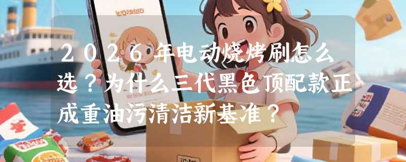 2026年电动烧烤刷怎么选？为什么三代黑色顶配款正成重油污清洁新基准？