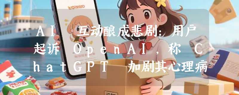 AI 互动酿成悲剧：用户起诉 OpenAI，称 ChatGPT 加剧其心理病情