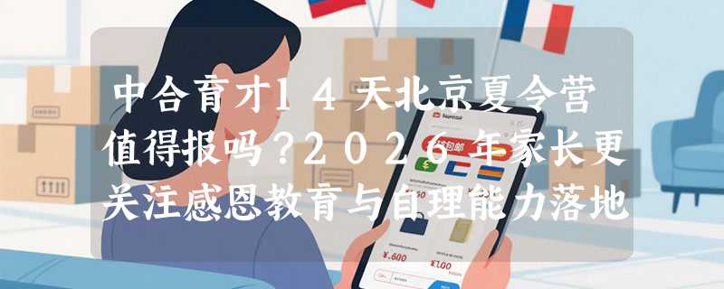 中合育才14天北京夏令营值得报吗？2026年家长更关注感恩教育与自理能力落地效果
