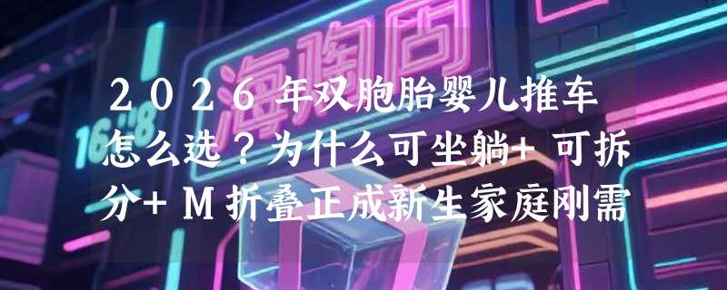 2026年双胞胎婴儿推车怎么选？为什么可坐躺+可拆分+M折叠正成新生家庭刚需？