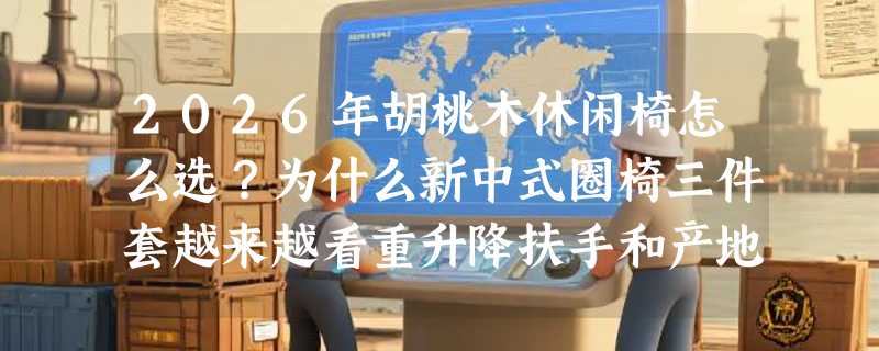 2026年胡桃木休闲椅怎么选？为什么新中式圈椅三件套越来越看重升降扶手和产地溯源？