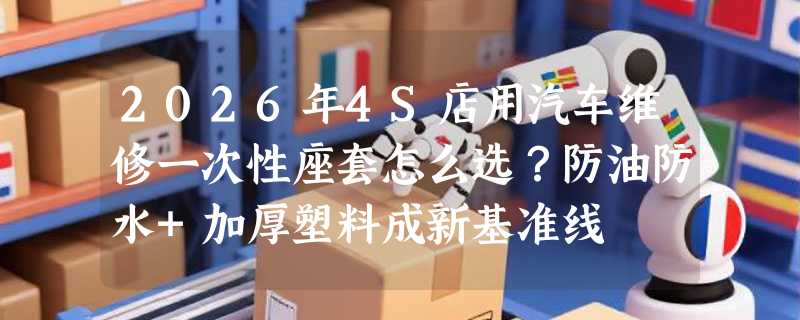 2026年4S店用汽车维修一次性座套怎么选？防油防水+加厚塑料成新基准线
