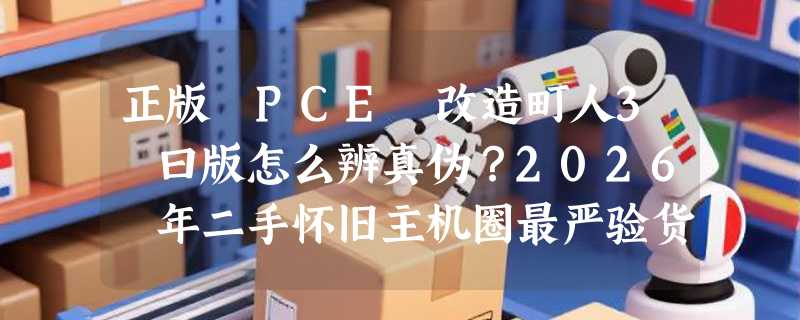 正版 PCE 改造町人3 曰版怎么辨真伪？2026 年二手怀旧主机圈最严验货标准来了