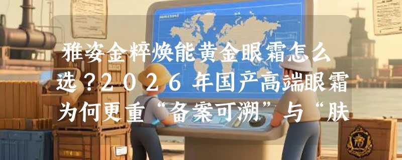 雅姿金粹焕能黄金眼霜怎么选？2026年国产高端眼霜为何更重“备案可溯”与“肤感适配”？