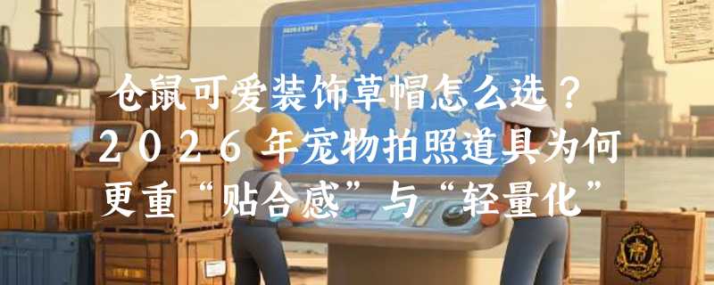 仓鼠可爱装饰草帽怎么选？2026年宠物拍照道具为何更重“贴合感”与“轻量化”？