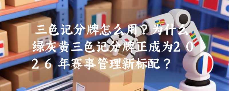 三色记分牌怎么用？为什么绿灰黄三色记分牌正成为2026年赛事管理新标配？