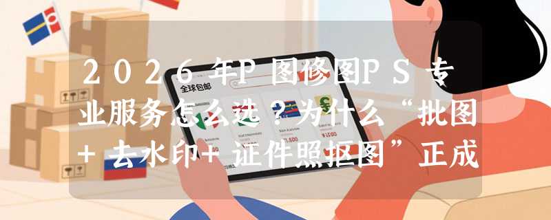 2026年P图修图PS专业服务怎么选？为什么“批图+去水印+证件照抠图”正成企业沟通刚需？
