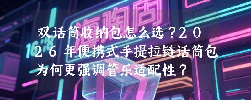 双话筒收纳包怎么选？2026年便携式手提拉链话筒包为何更强调管乐适配性？