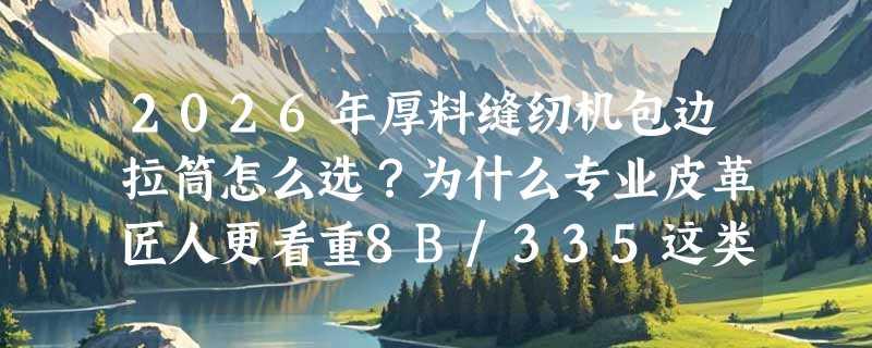 2026年厚料缝纫机包边拉筒怎么选？为什么专业皮革匠人更看重8B/335这类编号体系？