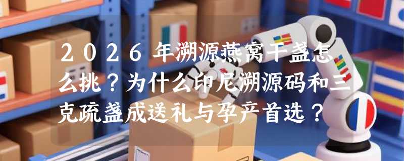 2026年溯源燕窝干盏怎么挑？为什么印尼溯源码和三克疏盏成送礼与孕产首选？