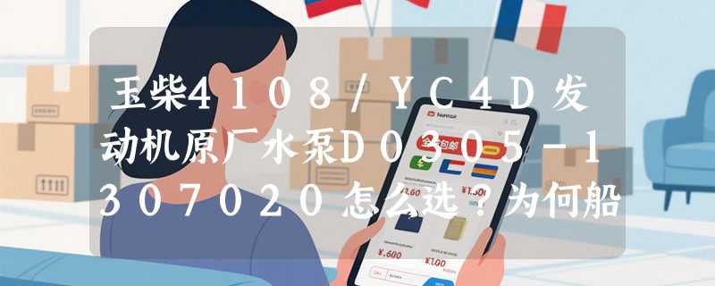 玉柴4108/YC4D发动机原厂水泵D0305-1307020怎么选？为何船电专用型号正成2026年维保升级重点？