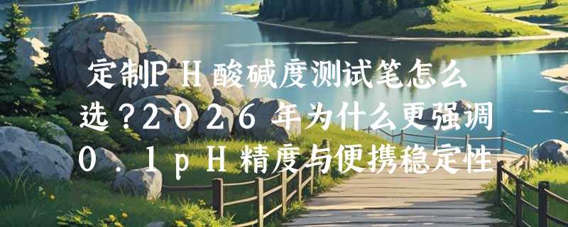 定制PH酸碱度测试笔怎么选？2026年为什么更强调0.1pH精度与便携稳定性？