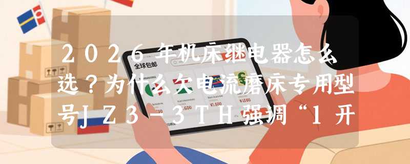 2026年机床继电器怎么选？为什么欠电流磨床专用型号JZ3-3TH强调“1开1闭”结构？