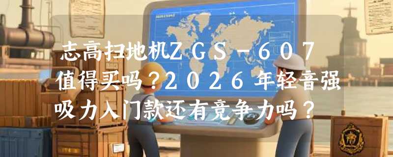 志高扫地机ZGS-607值得买吗？2026年轻音强吸力入门款还有竞争力吗？