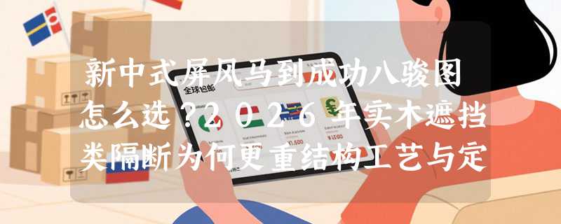 新中式屏风马到成功八骏图怎么选？2026年实木遮挡类隔断为何更重结构工艺与定制适配？