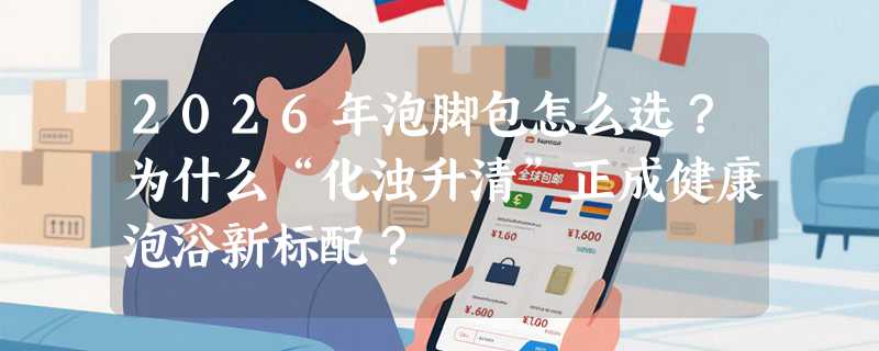 2026年泡脚包怎么选？为什么“化浊升清”正成健康泡浴新标配？