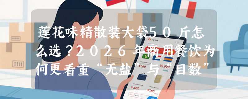 莲花味精散装大袋50斤怎么选？2026年商用餐饮为何更看重“无盐”与“目数”匹配？