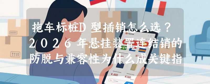 拖车标桩D型插销怎么选？2026年悬挂装置连结销的防脱与兼容性为什么成关键指标？