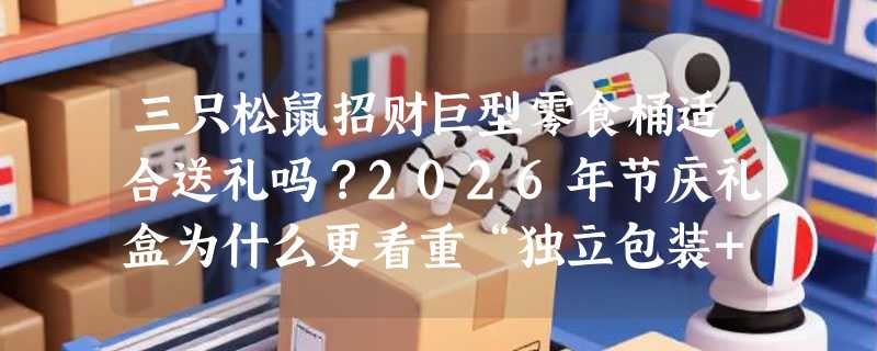 三只松鼠招财巨型零食桶适合送礼吗？2026年节庆礼盒为什么更看重“独立包装+大容量+地域信任感”？