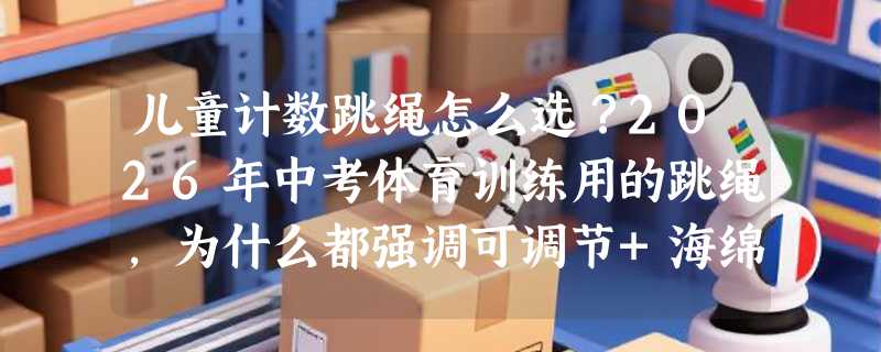 儿童计数跳绳怎么选？2026年中考体育训练用的跳绳，为什么都强调可调节+海绵手柄？