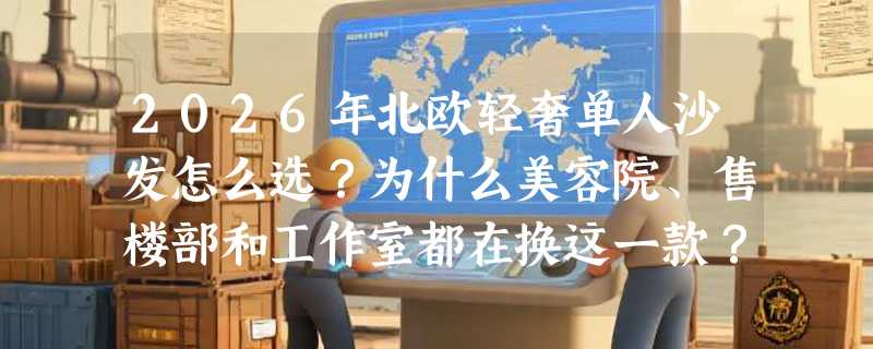 2026年北欧轻奢单人沙发怎么选？为什么美容院、售楼部和工作室都在换这一款？