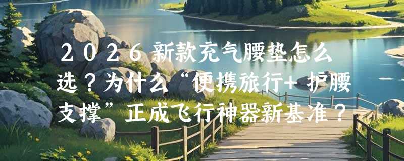 2026新款充气腰垫怎么选？为什么“便携旅行+护腰支撑”正成飞行神器新基准？
