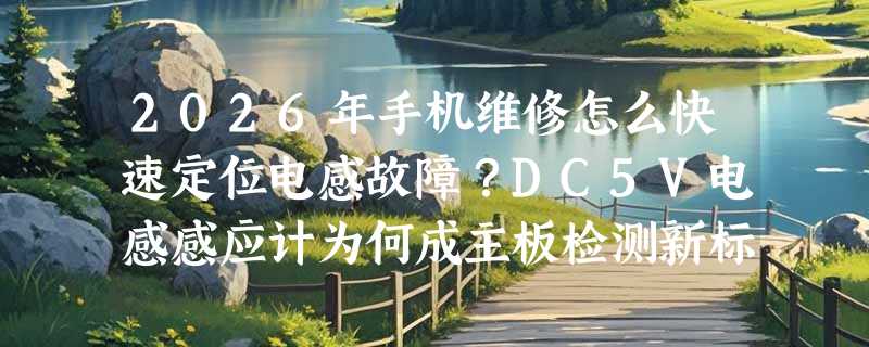 2026年手机维修怎么快速定位电感故障？DC5V电感感应计为何成主板检测新标配？