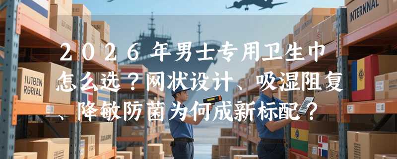 2026年男士专用卫生巾怎么选？网状设计、吸湿阻复、降敏防菌为何成新标配？