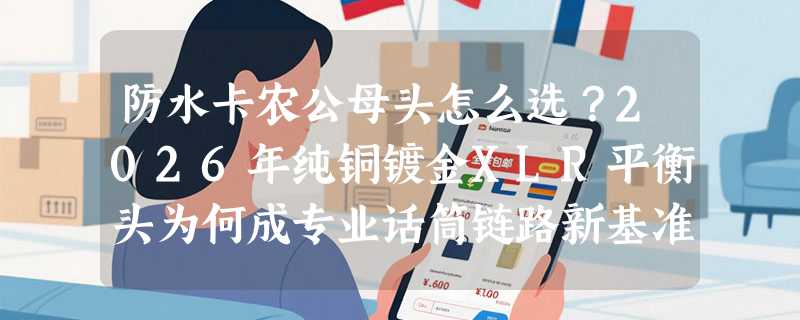 防水卡农公母头怎么选？2026年纯铜镀金XLR平衡头为何成专业话筒链路新基准？