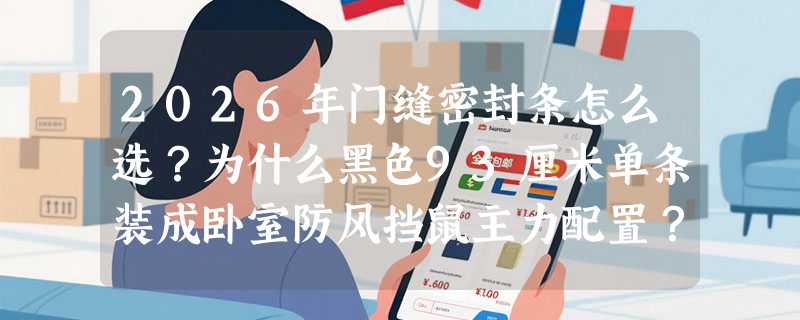 2026年门缝密封条怎么选？为什么黑色93厘米单条装成卧室防风挡鼠主力配置？
