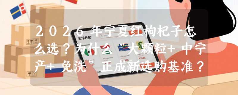 2026年宁夏红枸杞子怎么选？为什么“大颗粒+中宁产+免洗”正成新选购基准？