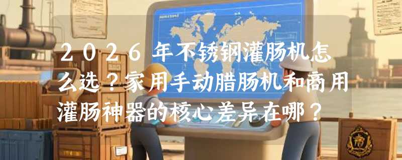 2026年不锈钢灌肠机怎么选？家用手动腊肠机和商用灌肠神器的核心差异在哪？