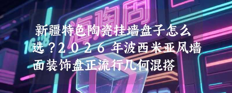 新疆特色陶瓷挂墙盘子怎么选？2026年波西米亚风墙面装饰盘正流行几何混搭