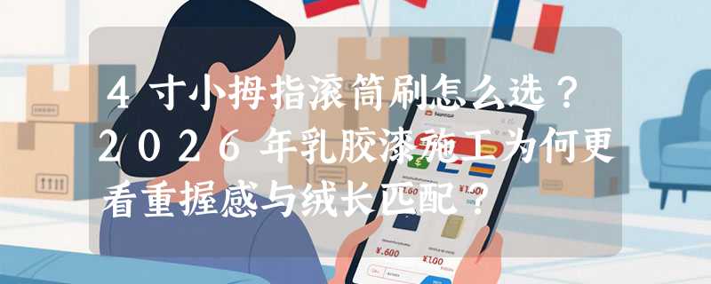 4寸小拇指滚筒刷怎么选？2026年乳胶漆施工为何更看重握感与绒长匹配？