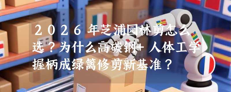 2026年芝浦园林剪怎么选？为什么高碳钢+人体工学握柄成绿篱修剪新基准？