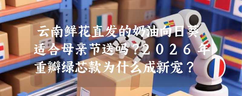 云南鲜花直发的奶油向日葵适合母亲节送吗？2026年重瓣绿芯款为什么成新宠？