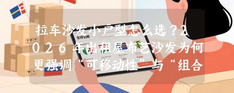 拉车沙发小户型怎么选？2026年出租屋布艺沙发为何更强调“可移动性”与“组合延展性”？