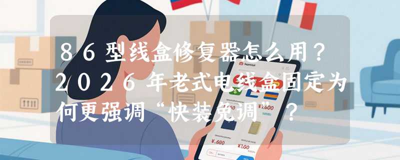 86型线盒修复器怎么用？2026年老式电线盒固定为何更强调“快装免调”？