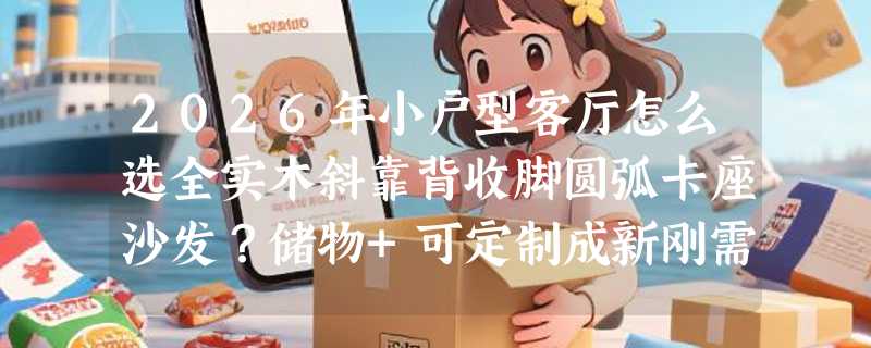 2026年小户型客厅怎么选全实木斜靠背收脚圆弧卡座沙发？储物+可定制成新刚需