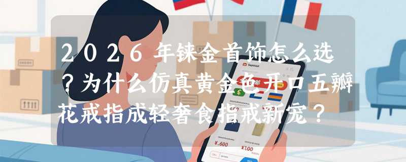 2026年铼金首饰怎么选？为什么仿真黄金色开口五瓣花戒指成轻奢食指戒新宠？