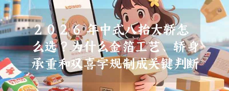 2026年中式八抬大轿怎么选？为什么金箔工艺、轿身承重和双喜字规制成关键判断点？