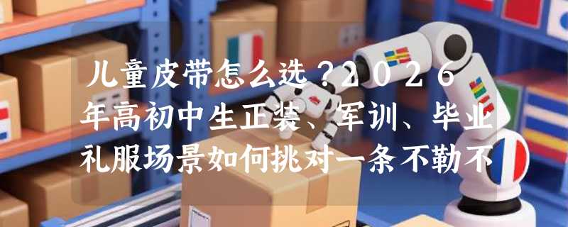 儿童皮带怎么选？2026年高初中生正装、军训、毕业礼服场景如何挑对一条不勒不滑还耐穿的腰带？